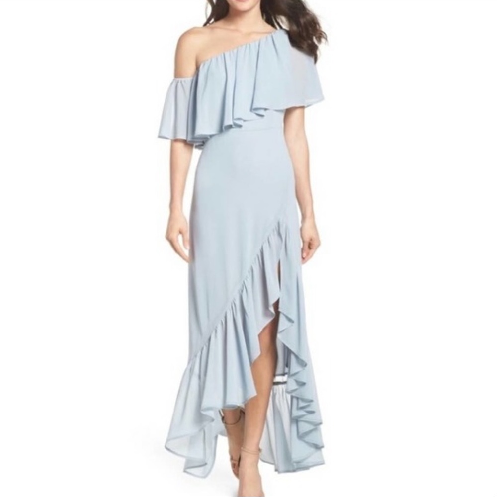 Show Me Your Mumu Tango Ruffle Maxi Dress M